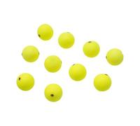 WAZUBC Lot de 10 Flotteurs Flottants en EVA, Mousse avec Anneaux Cuivre Flotteurs Ronds Indicateurs de Frappe Durables et Multifonctions pour Professionnelle(27mm)