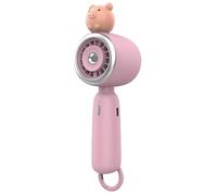 WAZUBC Mini Ventilateur de Bureau de Poche avec 3 Vitesses, Ventilateur Portable USB Brumisateur Rechargeable pour L'extérieur, les Voyages ou L'intérieur, le Bureau, la Maison (rose)