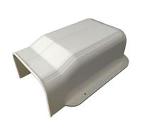 WAZUBC Tube Décoratif pour Climatisation Centrale 100 x 65mm en PVC Raccord Mural pour Canal de Climatisation