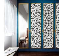 Wazylphin Papier Peint Panoramique Citrouille Spider Bat Papier Adhesif Pour Meuble Chambre Adhesif Mural Decoratif Stickers Autocollant Meuble Papiers Peints Adhésif Salon Cuisine 45x300cm/2 roll