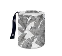 Wazylphin Poubelle Voiture Crème Grise Blanche Accessoire Poubelle de Voiture Interieur Pliable Antifuite Multifonction Accessoires Auto Boîte de Rangement Camping Bureau 15x18.5cm/1 Pcs