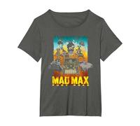 WB 100: Mad Max Fury Road War Boys Attack T-Shirt, Femme Grandes Tailles, Asphalte, 1X