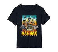 WB 100: Mad Max Fury Road War Boys Attack T-Shirt, Femme Grandes Tailles, Noir, 1X