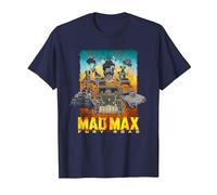 WB 100: Mad Max Fury Road War Boys Attack T-Shirt, Homme, Bleu Marine, 5XL