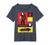 WB 100: Mad Max One Man Can Make A Difference Icons Poster T-Shirt, Femme Grandes Tailles, Bleu Chiné, 5X