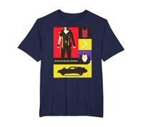 WB 100: Mad Max One Man Can Make A Difference Icons Poster T-Shirt, Homme Grandes Tailles, Bleu Marine, 2X Tall