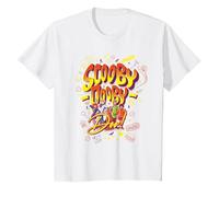 WB 100: Scooby-Doo Shaggy, Fred, Velma, Daphne & Scooby T-Shirt, Enfant, Blanc, 12 Ans