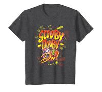 WB 100: Scooby-Doo Shaggy, Fred, Velma, Daphne & Scooby T-Shirt, Enfant, Chiné Foncé, 6 Ans