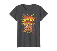 WB 100: Scooby-Doo Shaggy, Fred, Velma, Daphne & Scooby T-Shirt, Femme, Chiné Foncé, S
