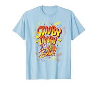 WB 100: Scooby-Doo Shaggy, Fred, Velma, Daphne & Scooby T-Shirt, Homme, Bleu Céleste, S