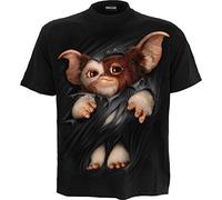 WB Studio - Gremlins - Gizmo - T-Shirt avec imprimé sur Le Devant - Noir - S