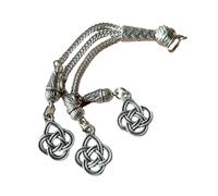 WBANGIAO Connecteurs de colliers en métal plaqué argent antique, accessoires de fabrication de bijoux faits à la main, environ 8-10 cm