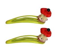 WBANGIAO Pince à cheveux pour filles avec fruits pour femmes - Barrettes en forme de fruit - Épingle à cheveux douce des années 2000 - Pince à cheveux BB avec noyau de pomme - 2 pièces