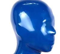 WBAODAN BDSM Masque En Latex Fétiche En Caoutchouc Narine Ouverte Contrôle De La Respiration pour Cosplay(Size:XS-60CM)