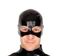 WBAODAN Masque en Latex SM Fétichiste pour Cosplay de Fête d'Halloween Cagoule en Caoutchouc(Size:XL-64CM)