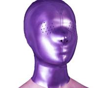 WBAODAN SM Fétichiste Masque En Latex Faite Main pour Cosplay Jeu de Rôle Fête D'Halloween Spectacle Sur Scène(Size:L-68CM)