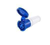 WBBAYDRFR Connecteur électrique Industriel 3P/4P/5 Broches 63A IP67, Prise Murale mâle et Femelle(3P 63A Coupler)