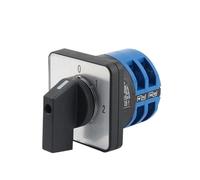 WBBAYDRFR Interrupteur à Came Rotatif Universel à 2 pôles for Batterie de Voiture, 32 A, 0 à 2 Positions, LW26-32/2