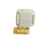 WBBAYDRFR Vanne électrique 2 Voies en Laiton 1/4'' AC110V à 230V, Engrenages métalliques, Marche/arrêt, Retour par Ressort de 5 Secondes for purificateur d'eau(Npt,AC110V to 230V-CR303)