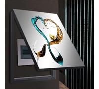 WBBML Boîtier de Distribution Caché Peinture Décorative Couvercle de Compteur Électrique Cache Compteur Électrique Mural Amovible Hall D'entrée(B,60x70cm)