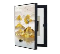 WBBML Peinture Décorative pour Boîte À Compteurs Vertical Cache Compteur Électrique Mural Amovible Peinture Murale pour Coffret de Distribution Caché Démontable(F,35x45cm)
