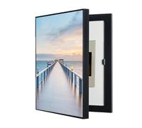 WBBML Peinture Décorative pour Boîte À Compteurs Vertical Cache Compteur Électrique Mural Amovible Peinture Murale pour Coffret de Distribution Caché Démontable(B,40x50cm)