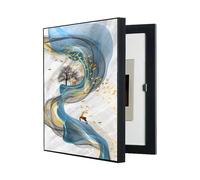 WBBML Peinture Décorative pour Boîte À Compteurs Vertical Cache Compteur Électrique Mural Amovible Peinture Murale pour Coffret de Distribution Caché Démontable(A,35x45cm)