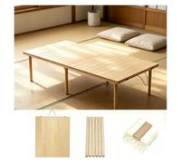 WBBML Table À Manger Pliante en Bois Table Pique Nique avec Une Poignée | Table Rectangulaire D'extérieur en Bois Fêtes, Réunions, Célébrations(60x30x13in/152x76x33cm)