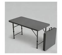 WBBML Table à Manger Pliante Facile à Transporter Table Rectangulaire Cuisinetable Cuisine Plage Terrasse Balcon(Gray)
