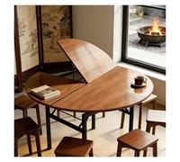 WBBML Table de Jardin Pliante Table Ronde Extensible à Usage Temporaire Plateau Remplacement Espace de Loisirs Espace Travail(150cm/59in)