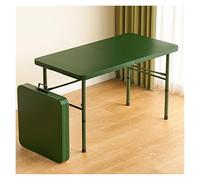 WBBML Table Exterieur Disponible dans Une Large Gamme de Couleurs Table Pliante Camping Treteaux Reglables et Pliable Salle à Manger Balcon(Dark Green)