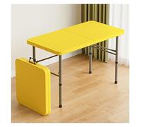 WBBML Table Exterieur Disponible dans Une Large Gamme de Couleurs Table Pliante Camping Treteaux Reglables et Pliable Salle à Manger Balcon(Yellow)