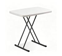 WBBML Table Jardin Pliante Petite Tables de Cuisine Réglable en Hauteur Table Exterieur Salles à Manger Salles de Banquet(White)