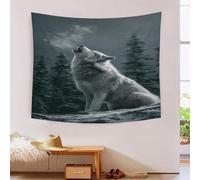 WBCFGHJKN Wolf Couverture Murale Tenture Murale Art Tapisseries Murales Pour Les Décorations De Salon Et De Mur 150cmx200cm