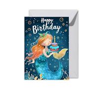 WBdesignz Carte d'anniversaire avec enveloppe - Carte d'anniversaire pour fille - Carte de félicitations pour enfants Happy Birthday (XXL DIN A4)