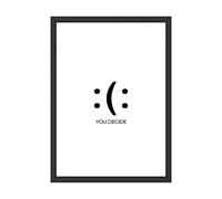 WBdesignz : (: You Decide Mindset Image Motivation Image Poster Mural Salon Chambre Bureau Décoration (sans cadre) DIN A4