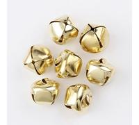 WBDWWTD 10 PC Mix Taille École Dieu Argent Cloches Pendentifs Suspendus Ornements d'arbre de Noël Décorations de Noël Artisanat Accessoires-Or-30mm