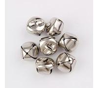 WBDWWTD 10 PC Mix Taille École Dieu Argent Cloches Pendentifs Suspendus Ornements d'arbre de Noël Décorations de Noël Artisanat Accessoires-Argent-25mm