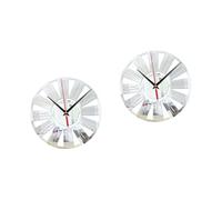 WBDWWTD 2 pièces décor Horloge Murale numérique Horloge Murale créative Suspendue Horloge de Maison Horloge Domestique Vintage