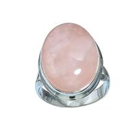 WBDWWTD 925 Sterling Silver Retro Pink Gem Ring Moonstone Opal Ring Oval Cut Fire Pink Vintage Bridal Wedding Engagement Solitaire Ring Taille 7