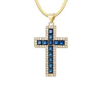 WBDWWTD Accessoires Collier Crucifix pour Femmes, Collier Pendentif Croix pour Femmes, Collier Ras du Cou Notre-Dame jésus