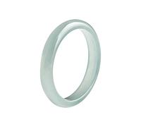 WBDWWTD Bague en Jade Vert Clair - véritable Pierre Naturelle, Bijoux artisanaux, Cadeau, Bague Porte-Bonheur