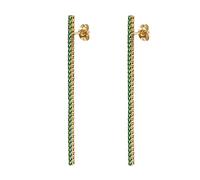 WBDWWTD Boucles d'oreilles en Or pour Femme Pendantes, Boucles d'oreilles Cartilage en Argent Sterling, Boucles d'oreilles Pendantes avec Barre en zircone cubique
