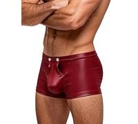 WBDWWTD Boxer Sexy pour Homme avec Pochette bombée ouvrable, Boxer de Lingerie Masculine avec fermoirs, sous-vêtements Mankini Festival Rave pour Chambre à Coucher, Grande Taille S-XL