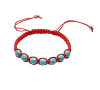 WBDWWTD Bracelet Perles 8 mm Cristal Perle Bracelet Pierres Naturelles Bleu Rond tissé Extensible 17 cm x 7 mm pour Le Nouvel an