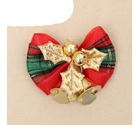 WBDWWTD Cloche à Main de Noël en métal Noble réception dîner fête décor Jingle Cloches décorations d'arbre de Noël pour Accessoires pour la Maison artisanat-10 pièces Cloches à Rayures