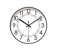 WBDWWTD Décor Mural de Bureau Salon décoration Murale élégante, Maison de chronomètre silencieuse en Quartz 10 "/ 12" / 14 "pour Les Chambres (10 Pouces)