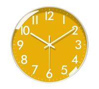 WBDWWTD Décoration Murale de Bureau Horloge Murale silencieuse pour Le Salon de la Chambre à Coucher Horloge Murale d'éloge d'alarme pour Les Chambres (6)
