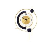 WBDWWTD Décoration Murale de Bureau Nordique Moderne décoration Horloge Salon métal Mon Horloge de Restauration à la Maison Horloge Murale pour Les Chambres (Grande)