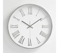 WBDWWTD Horloge Murale 12 Pouces Silence décoratif Moderne Clocks muraux à Quartz (Argent)